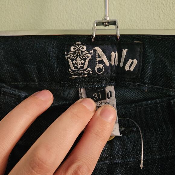 Anlo Blue Pacific Wash Wide Leg Jeans Size 31 TALL DISCONTINUED Hippie Boho - Picture 12 of 12